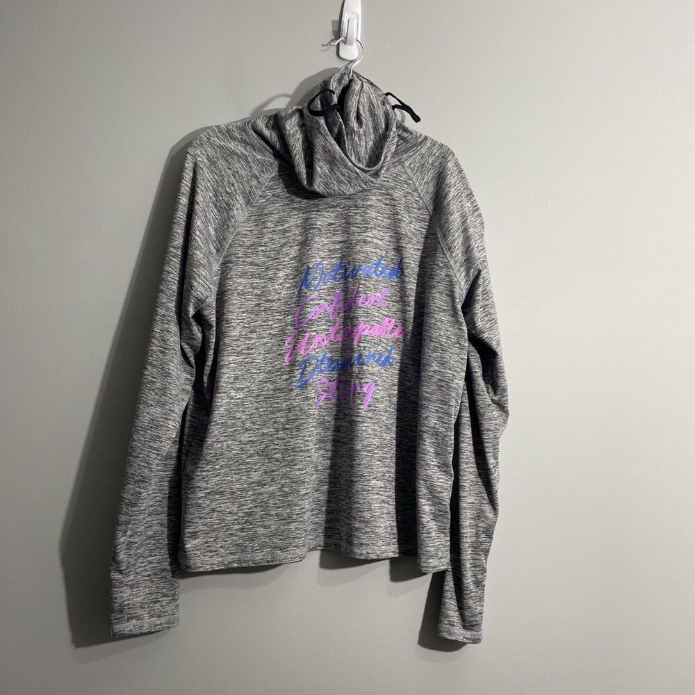 Guru Active Women’s Gray Jacket Size Large Full Zip Outerwear Athleisure Sporty